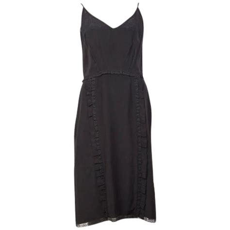 Prada Sleeveless Strap Black Midi Dress 